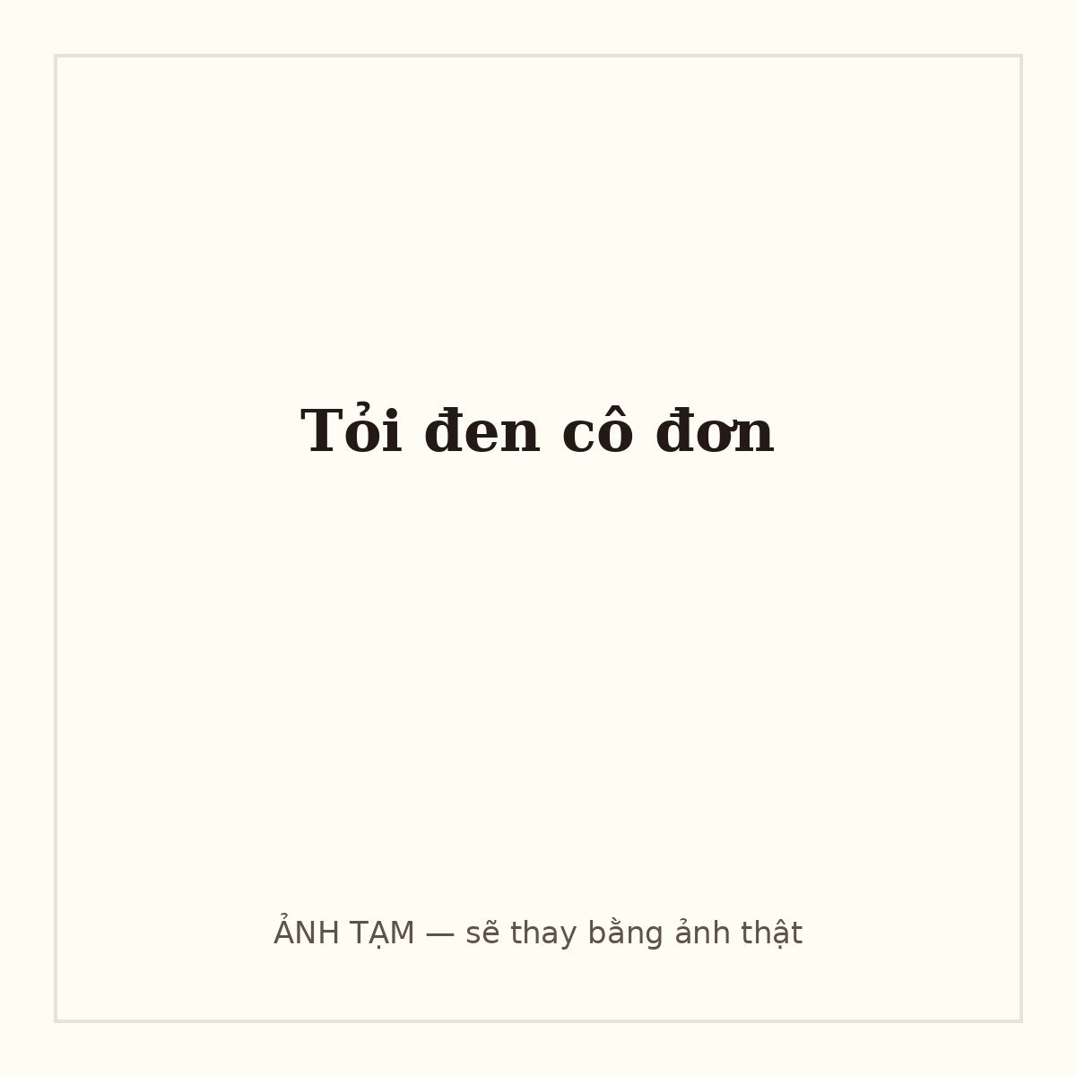 Tỏi đen cô đơn